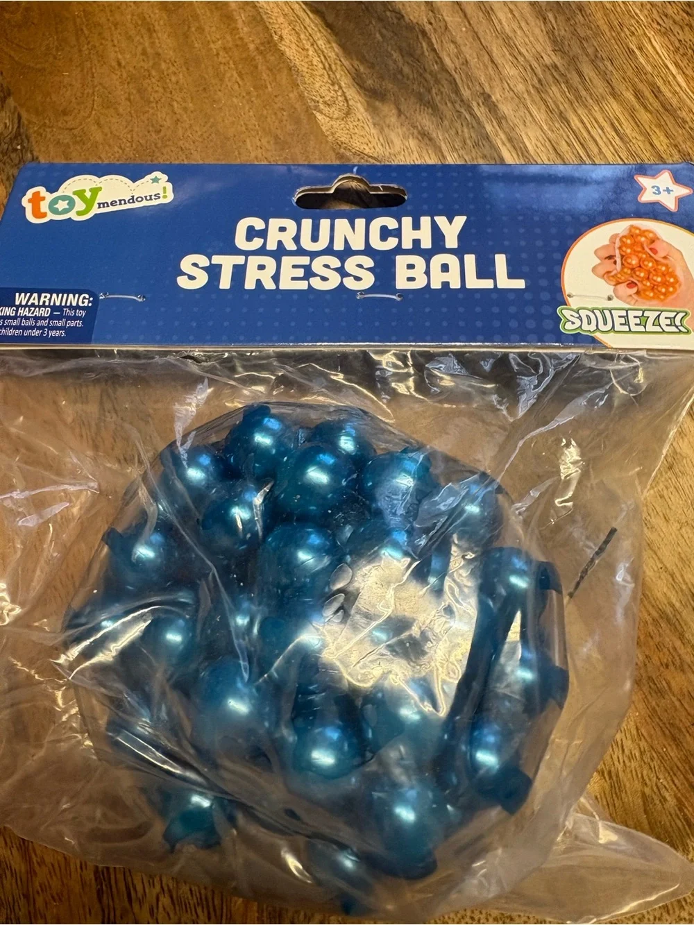 Crunchy Stress Ball - Purple, Blue, Pearl White